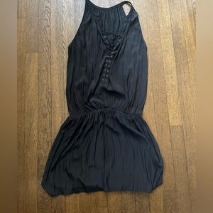 Ramy brook silk lace up dress